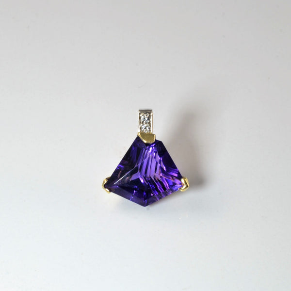 Amethyst & Diamond Pendant | 0.04ctw, 5.50ct |