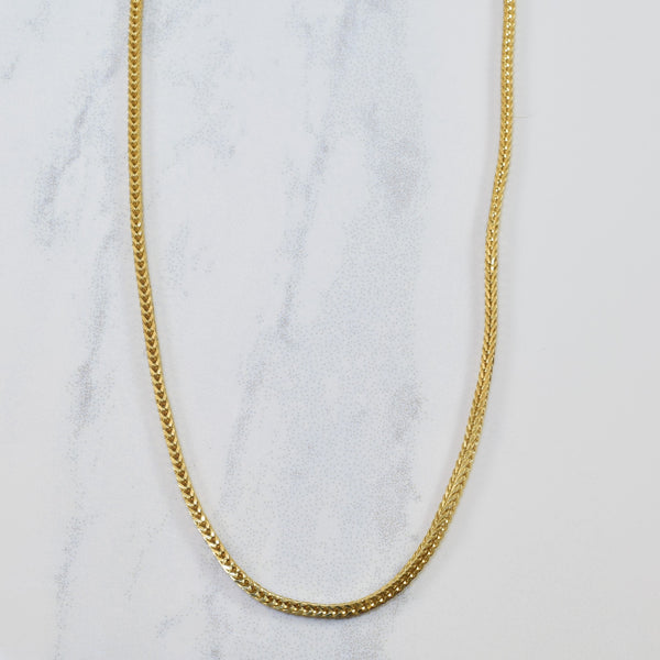 10k Yellow Gold Wheat Chain | 16