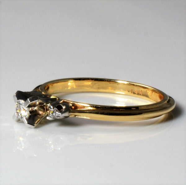 Three Stone Diamond Ring | 0.09ctw | SZ 5.75 |