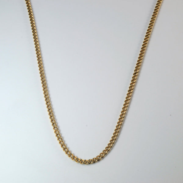 10k Yellow Gold Cable Chain | 24