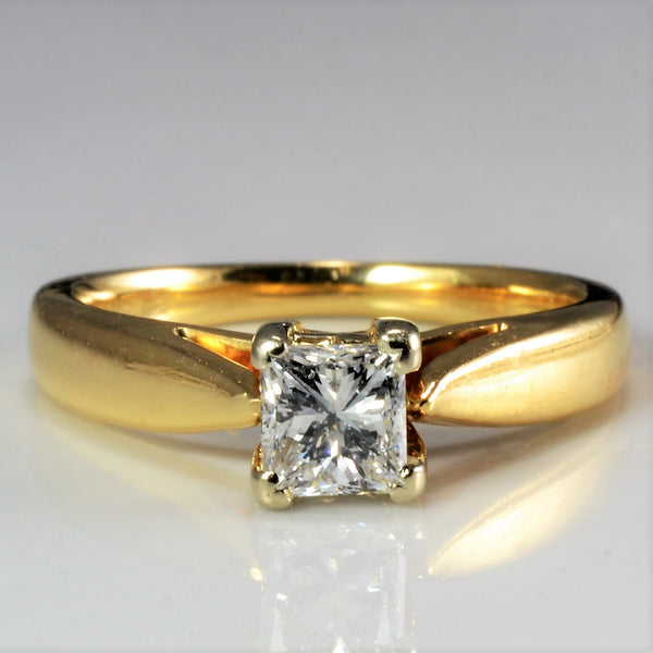 Solitaire Princess Diamond Engagement Ring | 0.56 ctw SZ 5 |