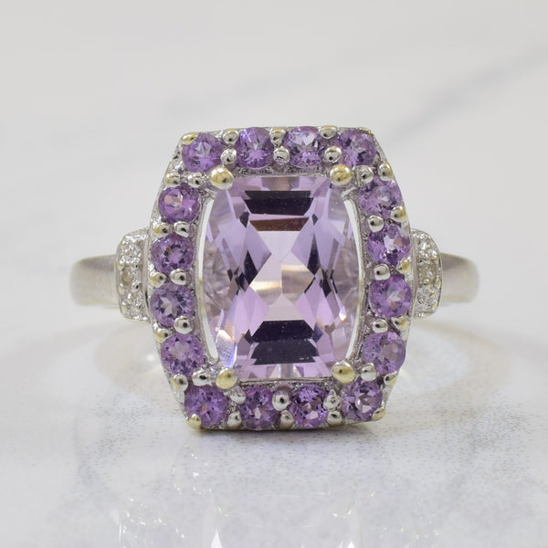 Amethyst & Diamond Cocktail Ring | 2.03ctw, 0.01ctw | SZ 6.75 |