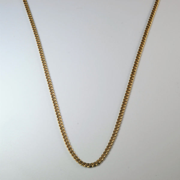 10k Yellow Gold Cable Chain | 23