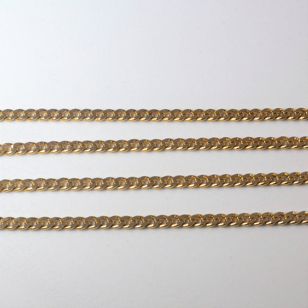 10k Yellow Gold Cable Chain | 23