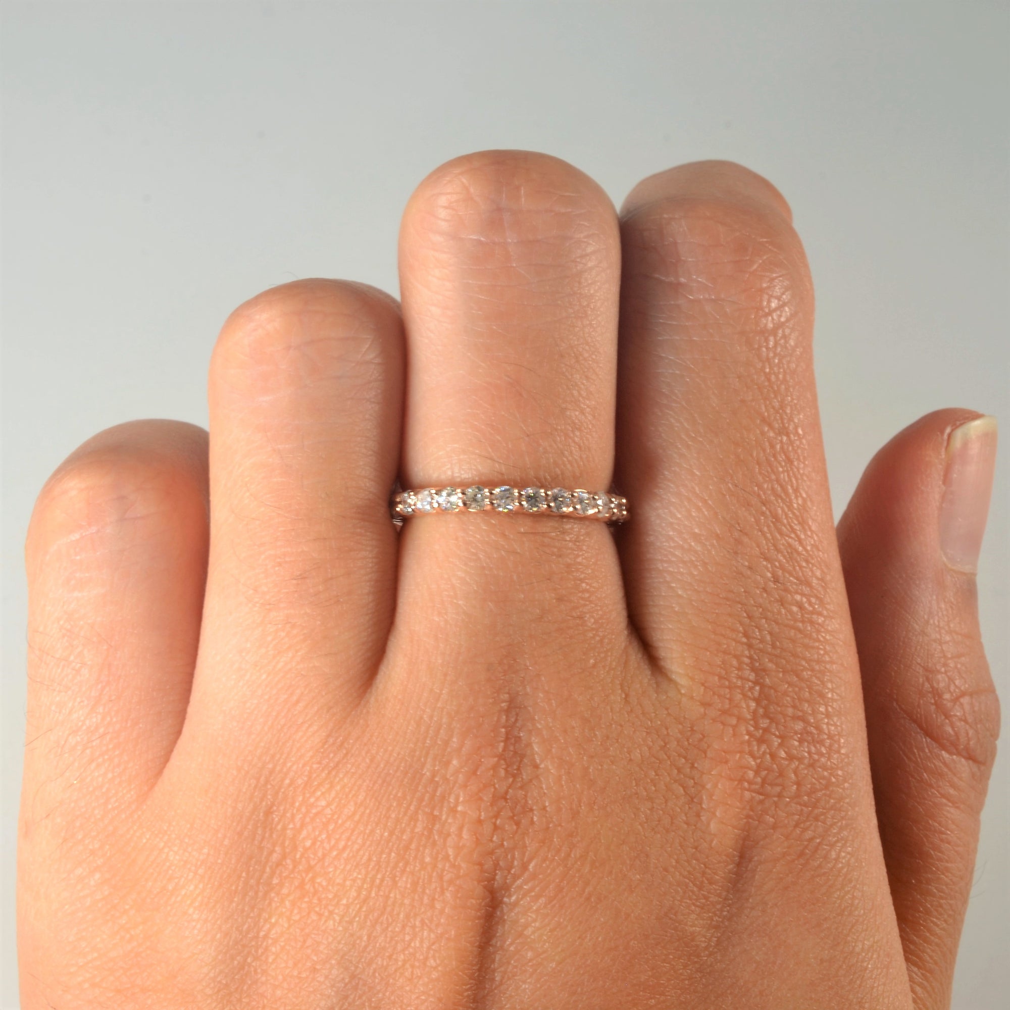 'Bespoke' Rose Gold Eternity Band | 0.81ctw | SZ 5.75 |