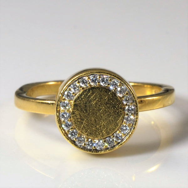 'Nanis' Diamond Halo Circle Ring | 0.05ctw | SZ 5.75 |