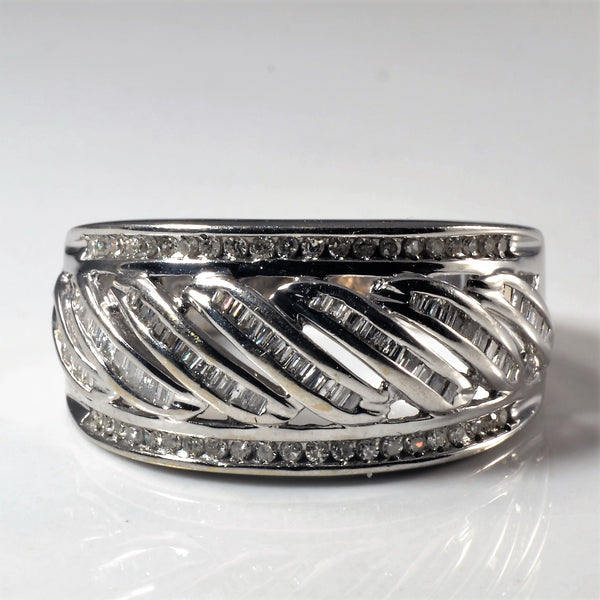 Channel Set Baguette Diamond Ring | 0.41ctw | SZ 9.25 |