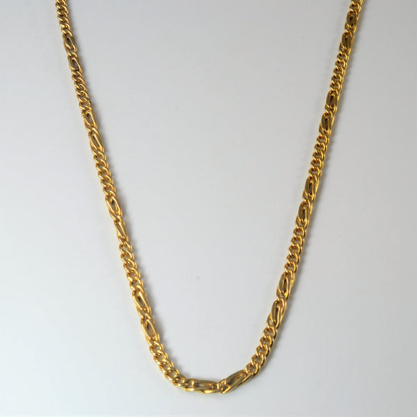 14k Gold Figaro Link Chain | 19