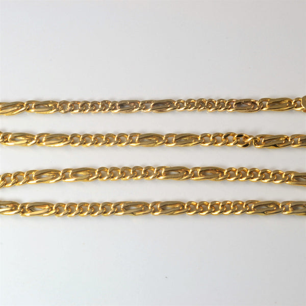 14k Gold Figaro Link Chain | 19