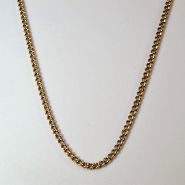 10k Yellow Gold Cable Chain | 24