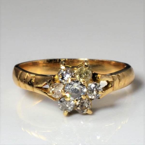 Edwardian Diamond Cluster Ring | 0.40ctw | SZ 6.25 |