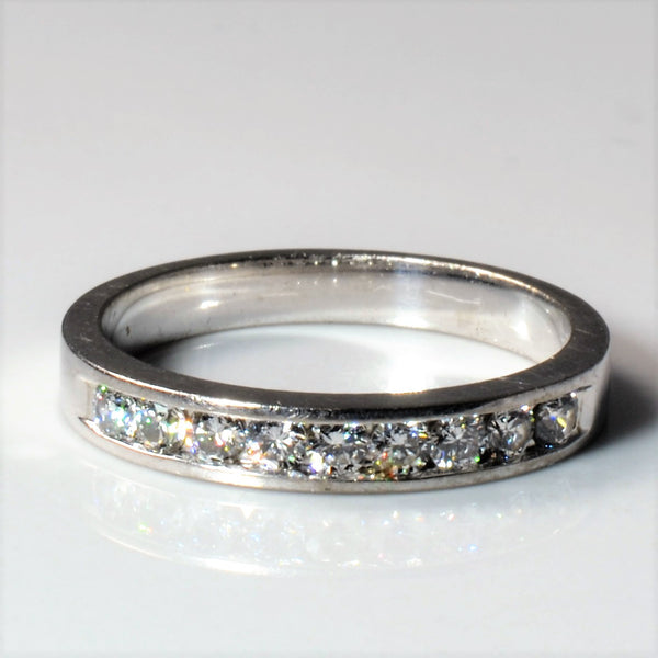 'Birks' Channel Diamond Semi Eternity Band | 0.40ctw | SZ 5.75 |