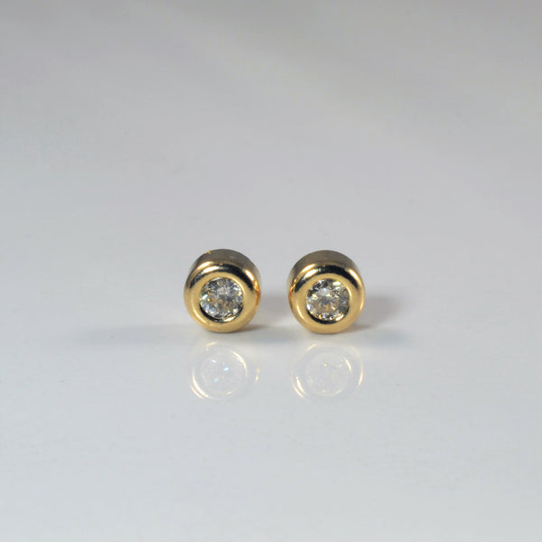 Bezel Set Diamond Studs | 0.50ctw |