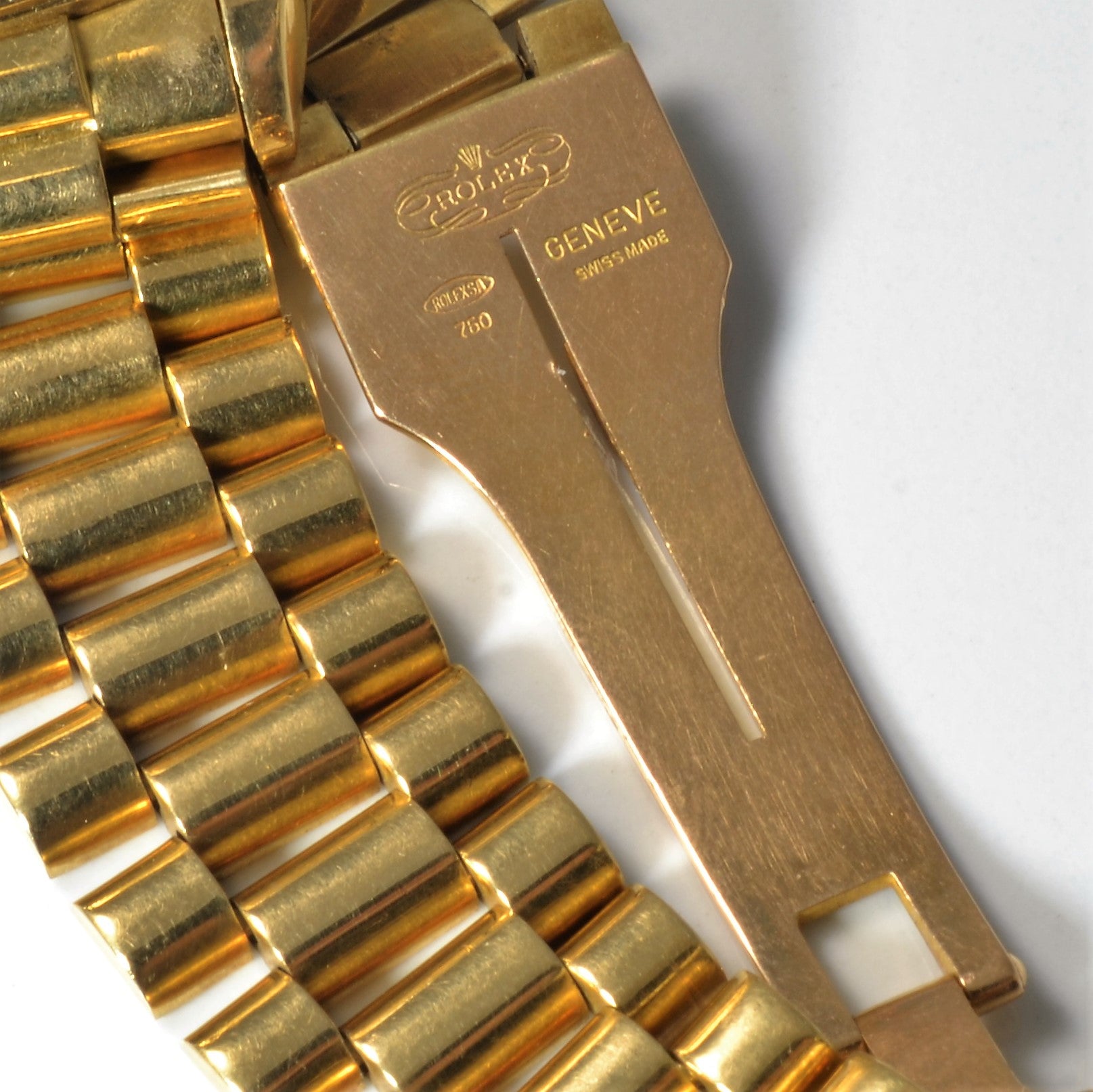 'Rolex' Solid Gold Day Date Watch |