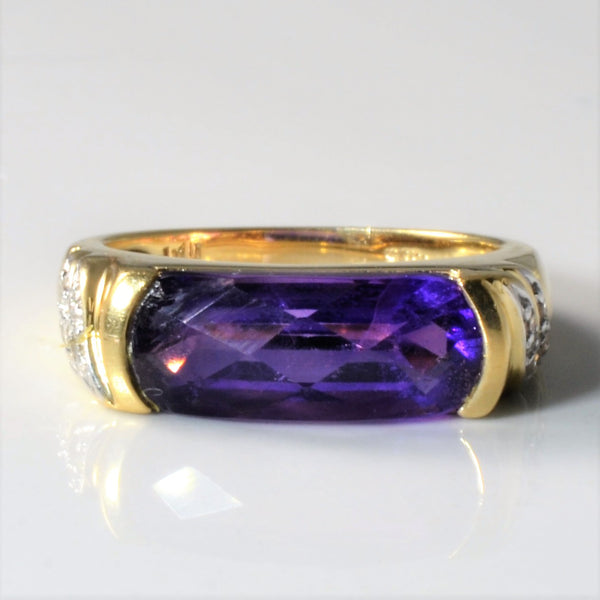 Amethyst & Diamond Ring | 2.25ct, 0.04ctw | SZ 7 |