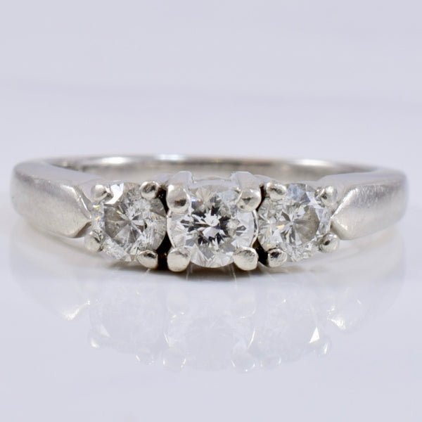 Three Stone Diamond Ring | 0.48 ctw SZ 4 |