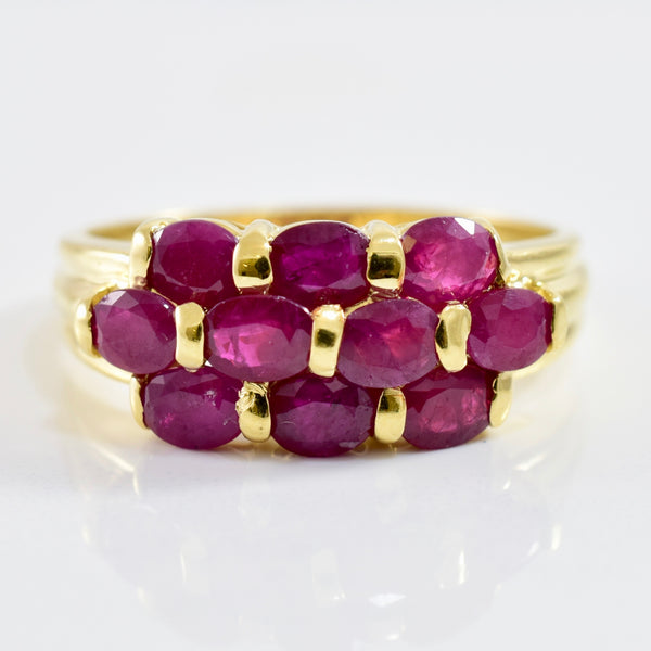 Ruby Cluster Ring | SZ 9 |