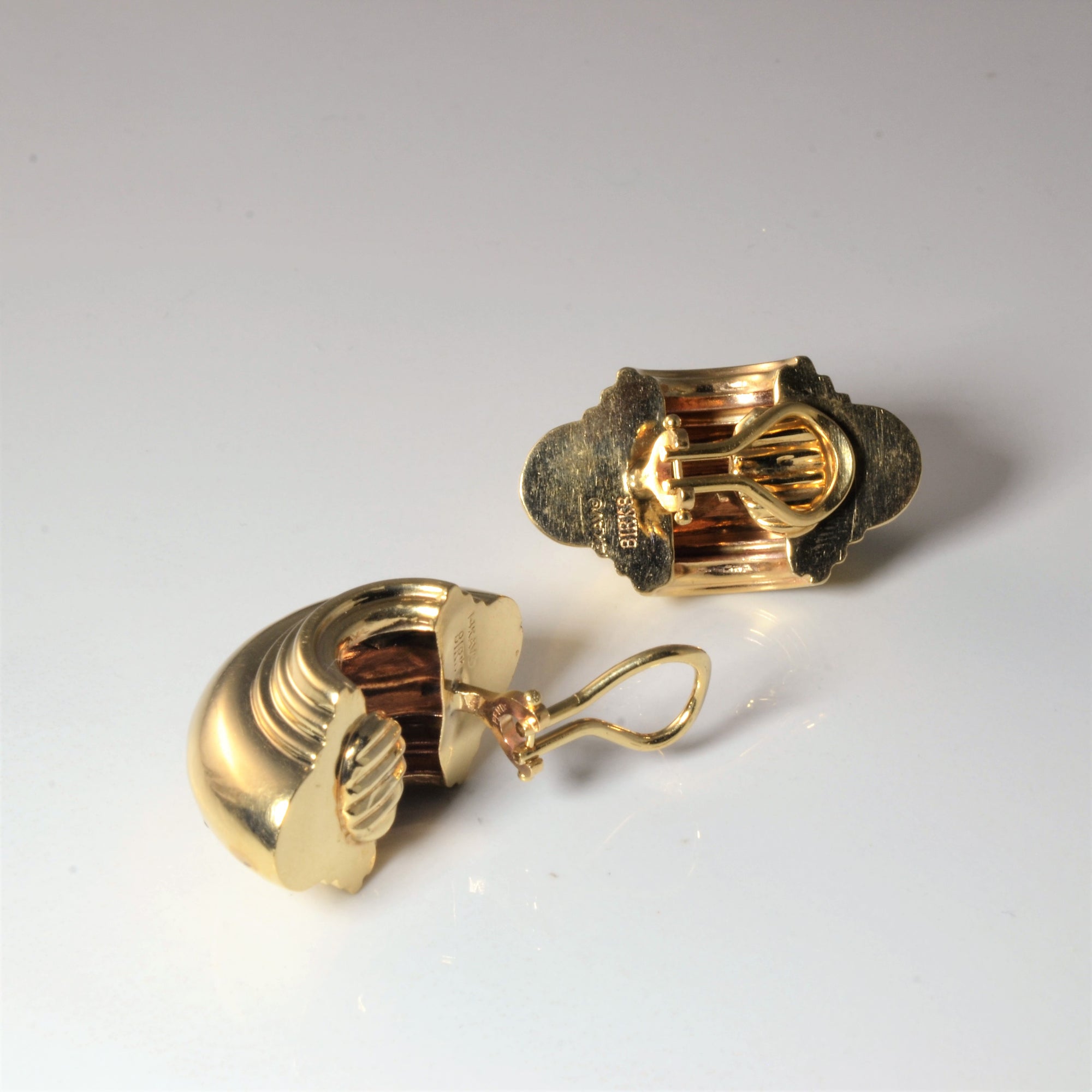 'Birks' 1980s Clip On Earrings |