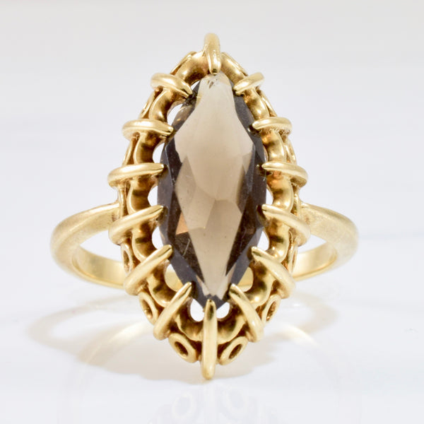 1980's Smoky Quartz Ring | SZ 7 |