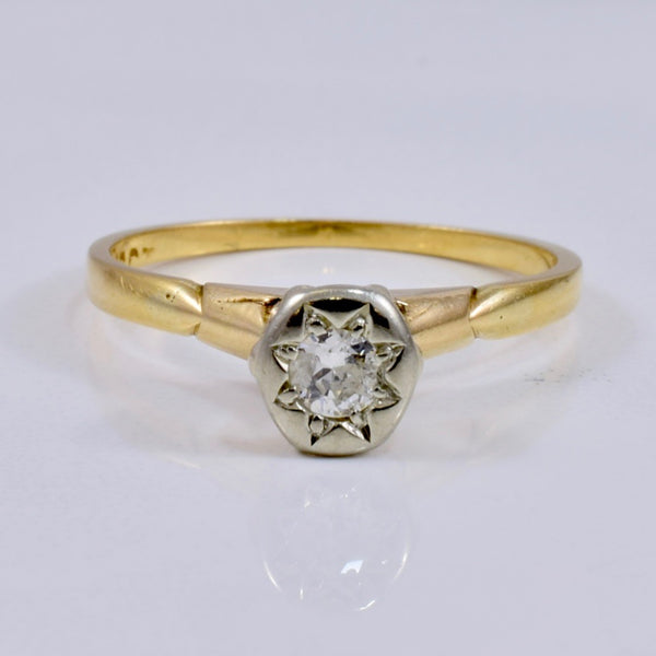 Edwardian Solitaire Diamond Ring | 0.11ct | SZ 6 |