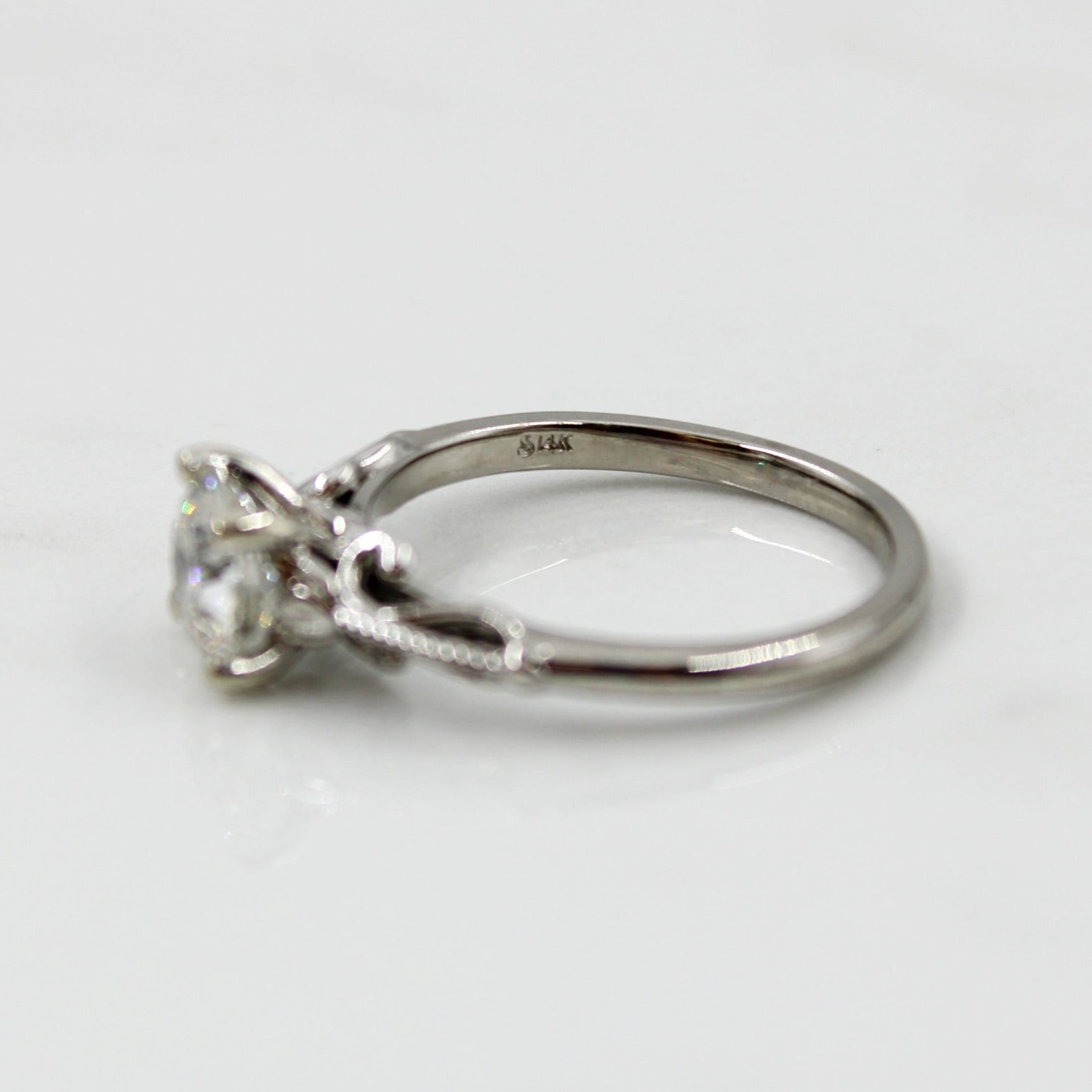 'Bespoke' Lotus Inspired Engagement Ring | 1.20ct | SZ 7 |