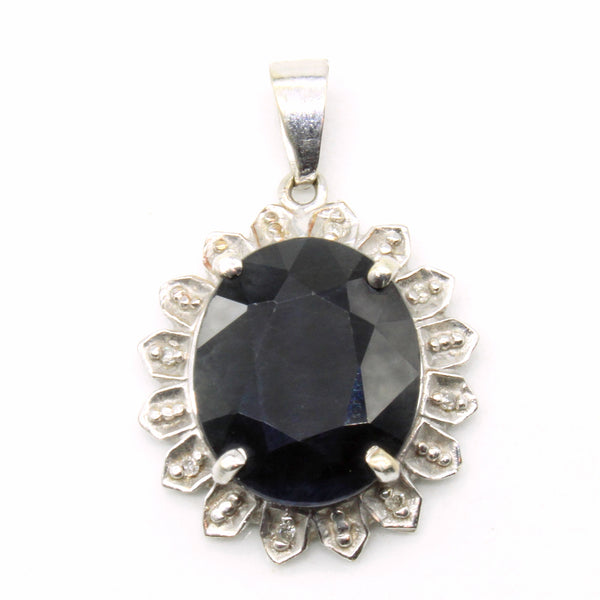 Sapphire & Diamond Pendant | 4.42ct, 0.02ctw |