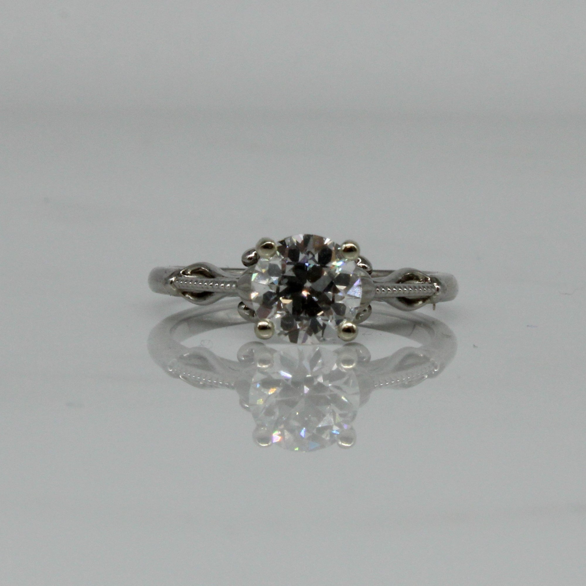 'Bespoke' Lotus Inspired Engagement Ring | 1.20ct | SZ 7 |