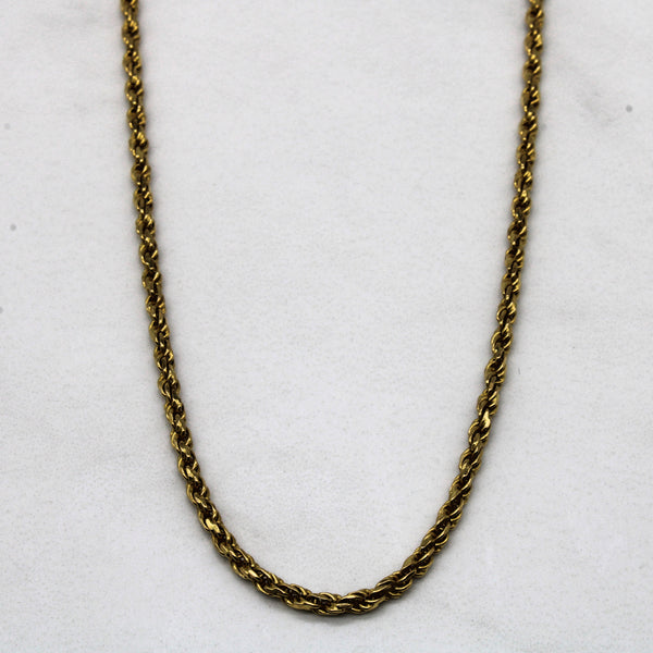 22k Yellow Gold Rope Chain | 24