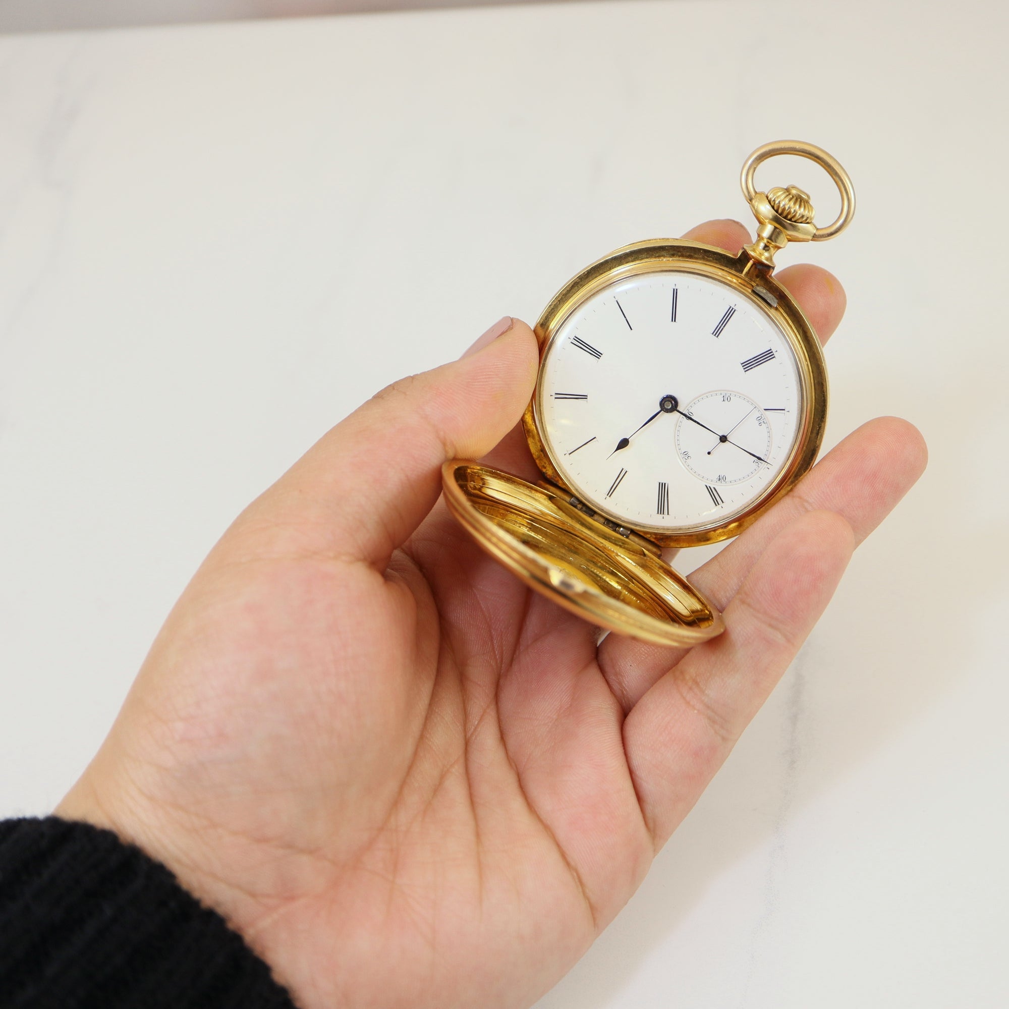 1870s Yellow Gold Pocket Watch |