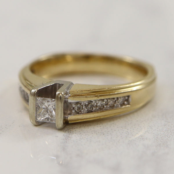 Tension Set Princess Diamond Ring | 0.55ctw | SZ 6.75 |
