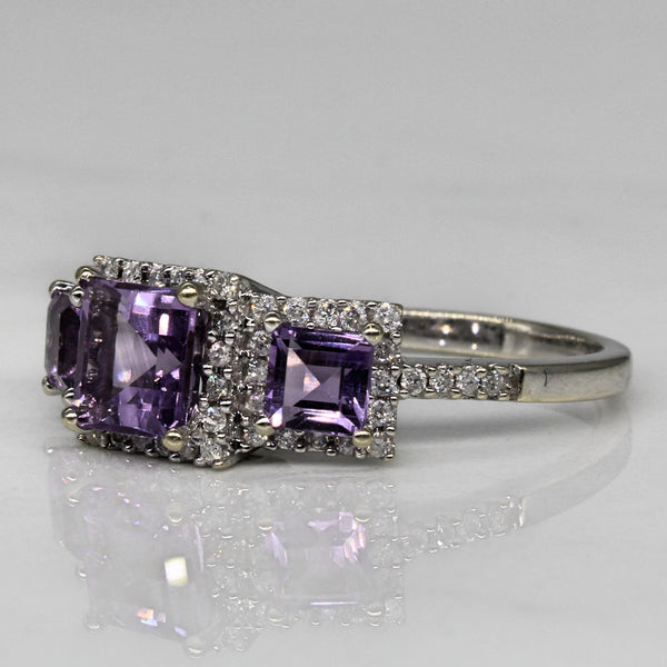 Amethyst & Diamond Ring | 1.50ctw, 0.25ctw | SZ 8.75 |