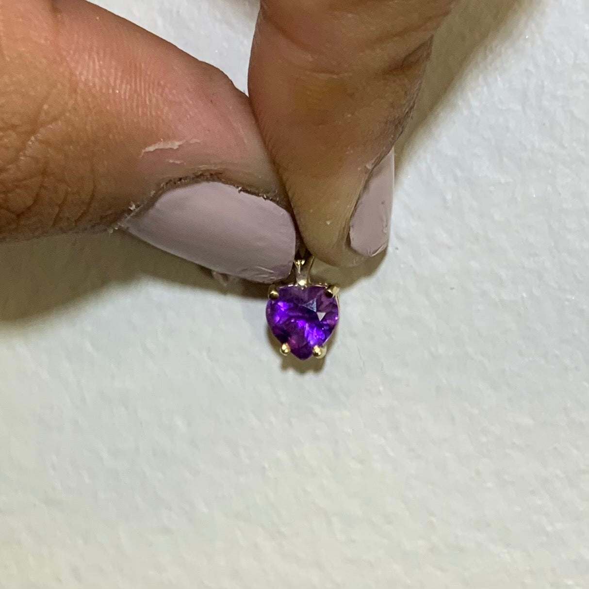 Amethyst Heart Pendant | 0.55ct |