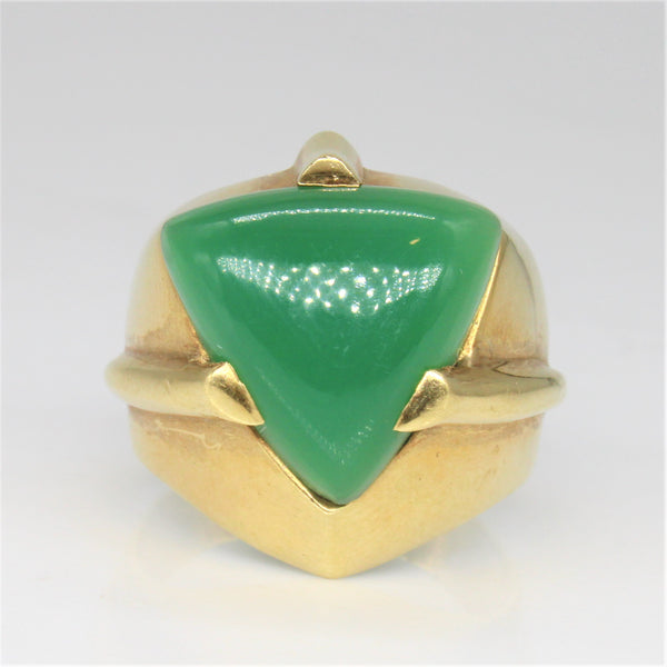 Chrysoprase Cocktail Ring | 6.00ct | SZ 7.25 |