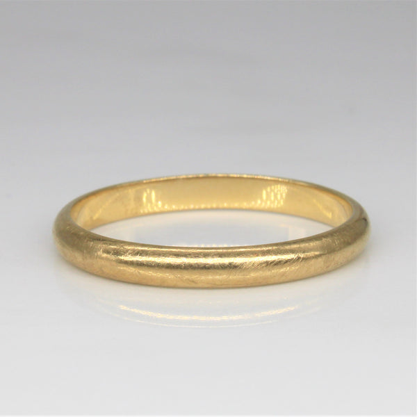 Thin Yellow Gold Plain Band | SZ 10.75 |