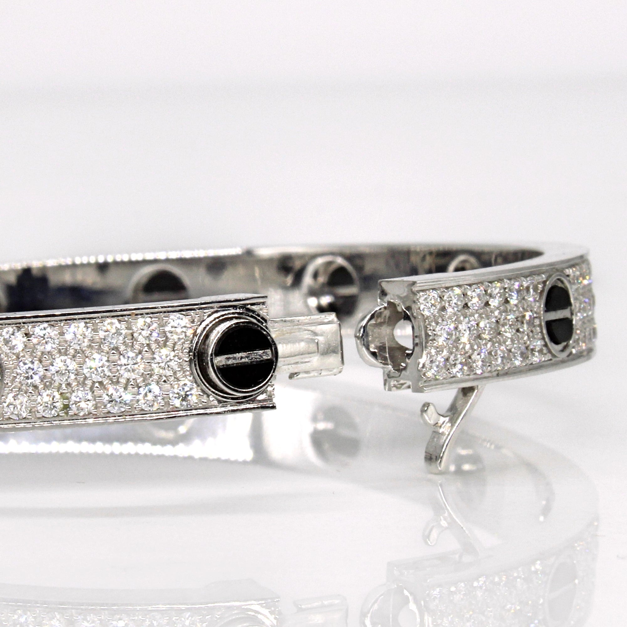 CARTIER Love Bracelet, Diamond-Paved, Ceramic  | 1.99ctw | 6