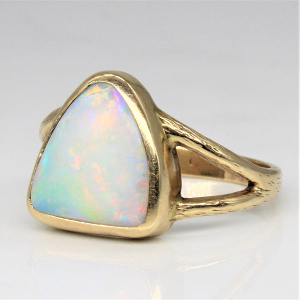 Bezel Set Opal Cocktail Ring | 2.70ct | SZ 8.5 |