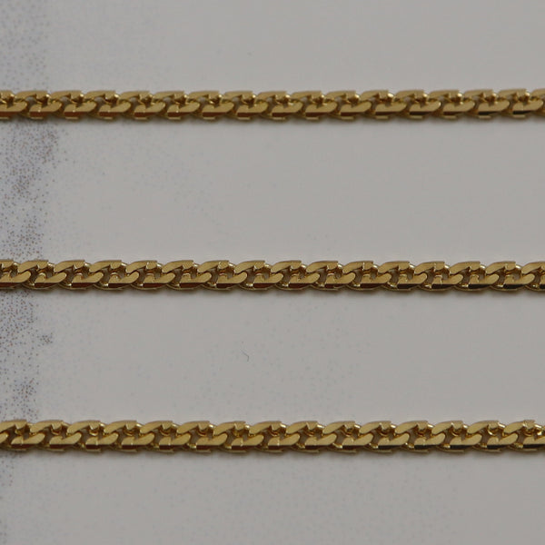 14k Yellow Gold Modified Anchor Chain | 29.5