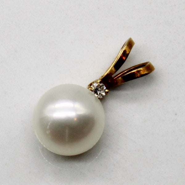 Pearl & Diamond Pendant | 0.01ct |