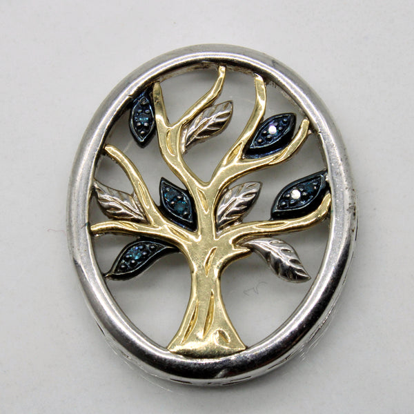 Blue Diamond Tree of Life Pendant | 0.05ctw |