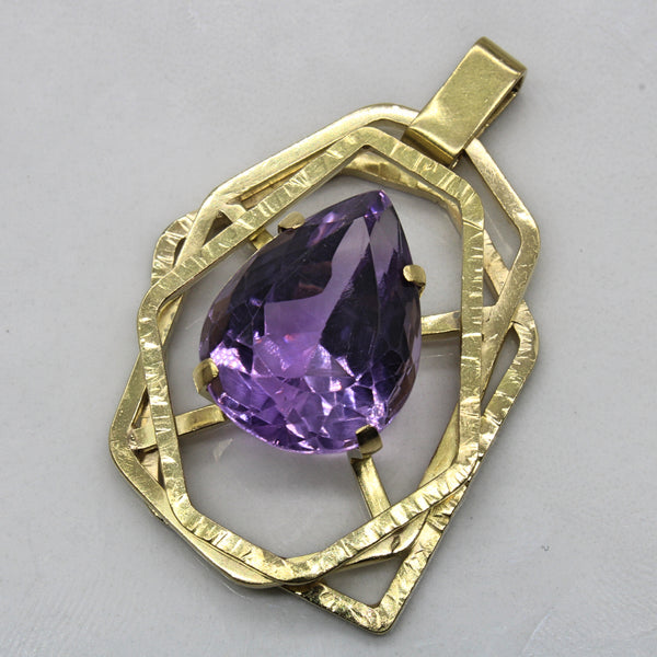 Abstract Amethyst Pendant | 15.25ct |