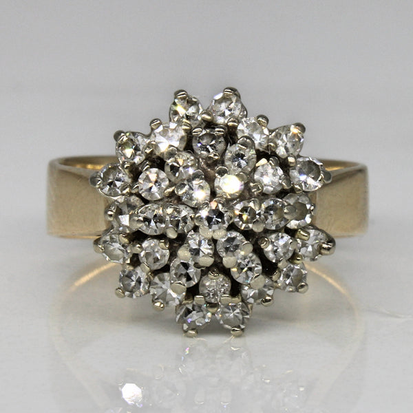 Diamond High Set Cluster Ring | 0.67ctw | SZ 5.25 |