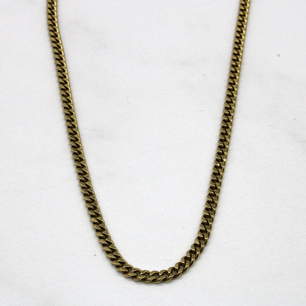 18k Yellow Gold Anchor Chain | 20