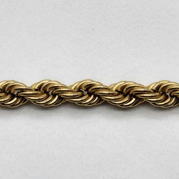 10k Yellow Gold Rope Chain | 24