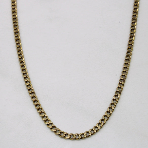 10k Yellow Gold Curb Link Chain | 24