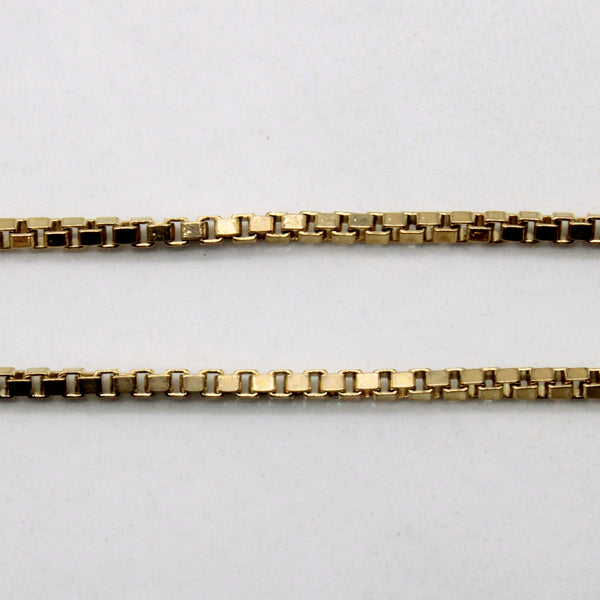 10k Yellow Gold Box Chain | 16