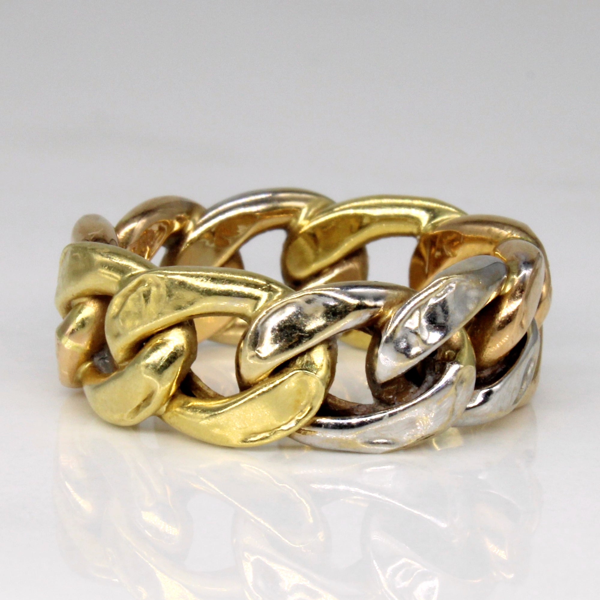 Tri Tone Curb Chain Ring | SZ 6.25 |