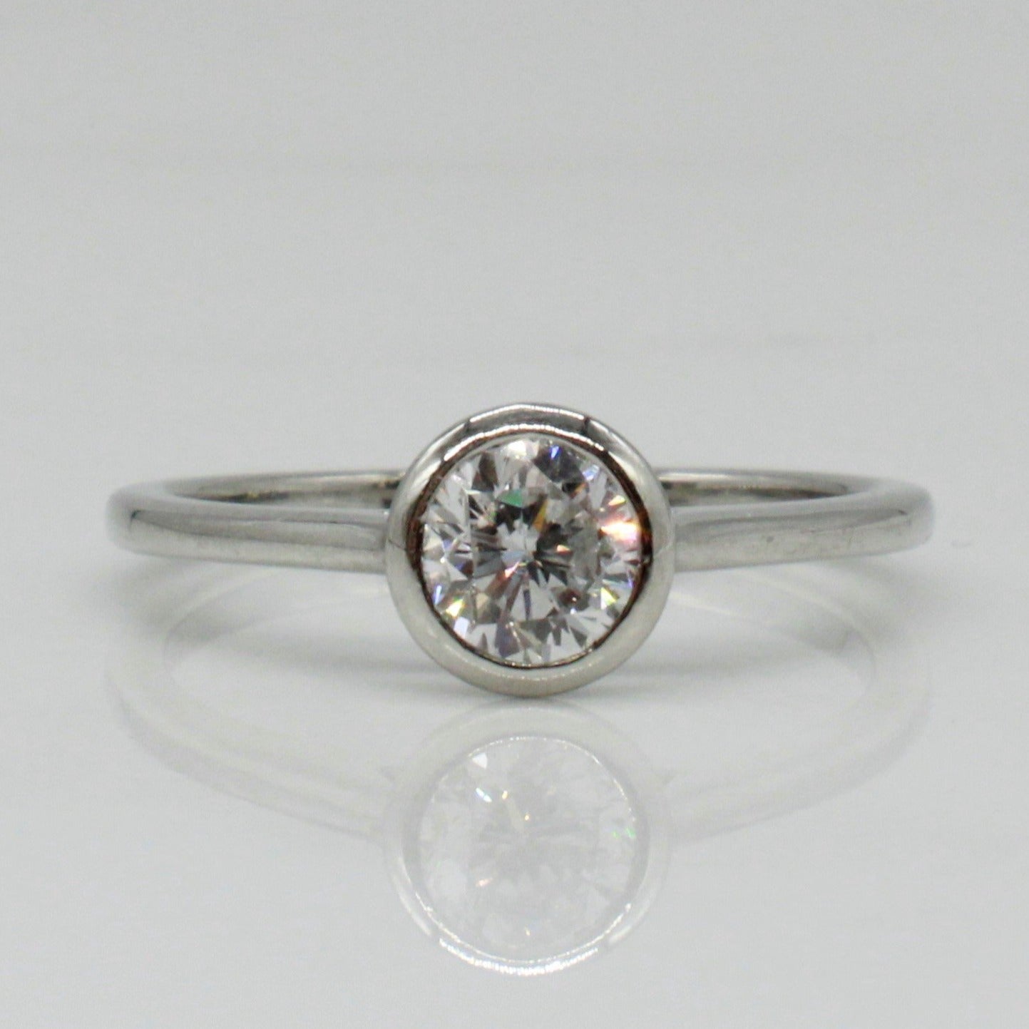 'Bespoke' Bezel Set Solitaire Engagement Ring | 0.51ct | SZ 6.5 |