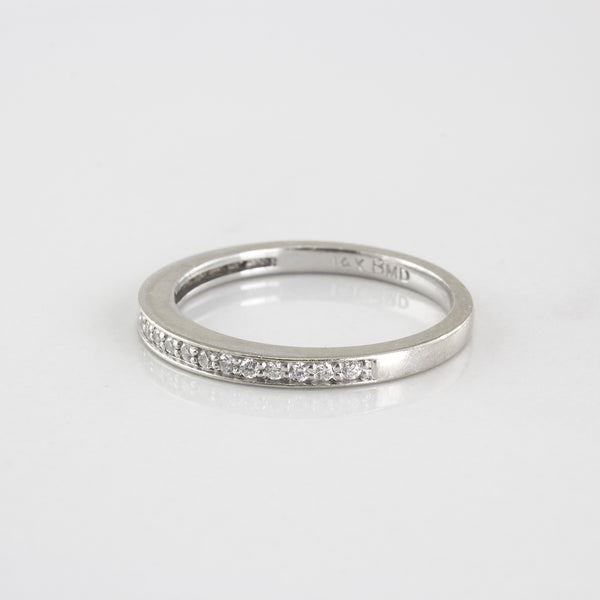 Diamond Semi Eternity Band | 0.12 ctw | SZ 6.25 |