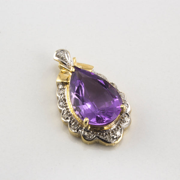 Amethyst and Diamond Pendant | 4.26 ctw |