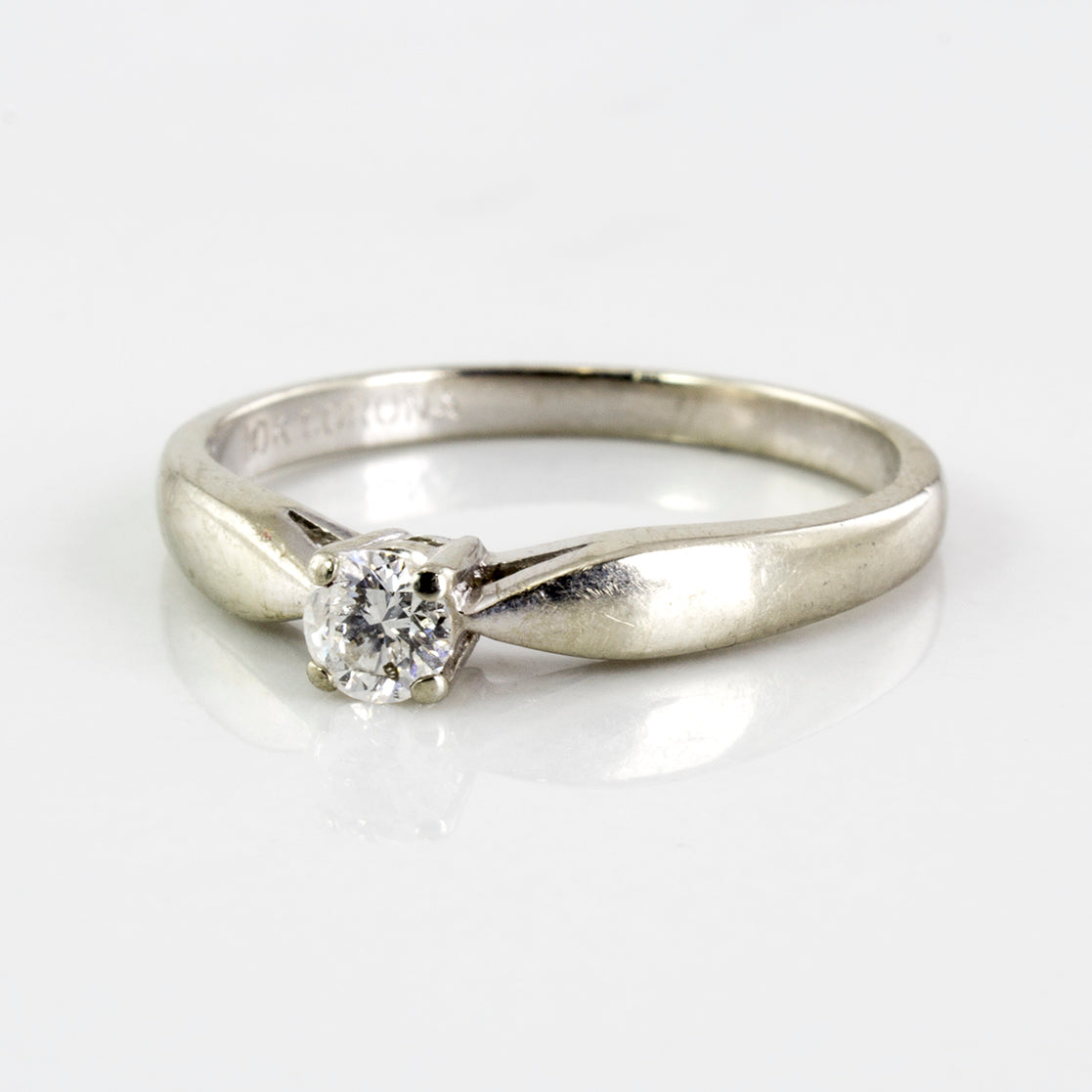 Tapered Diamond Solitaire Ring | 0.16 ctw | SZ 6.5 |